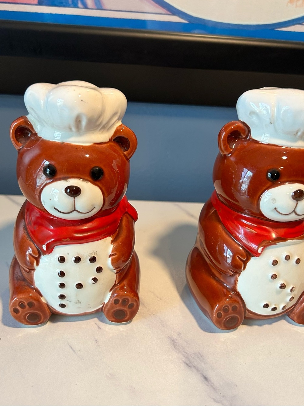 B&D ceramic bears salt and pepper shakers- Japan Marking